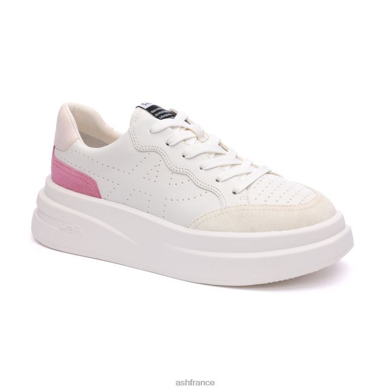 ASH baskets mode impuls 0HP8B12 blanc cassé/c.rose