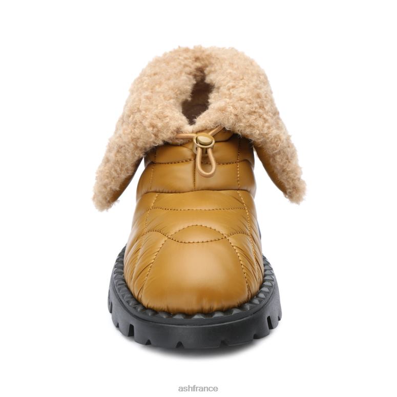 ASH bottillons d\'hiver en nylon et fausse fourrure jennie 0HP8B93 brun doré