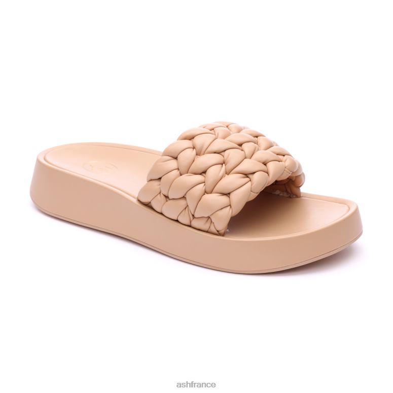 ASH sandale à plateforme tressée victoria 0HP8B43 peau