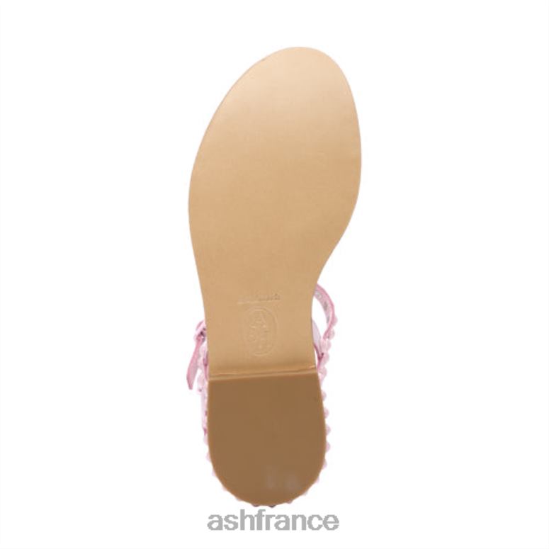 ASH sandale plate à clous ton sur ton play bis 0HP8B58 cristal rose