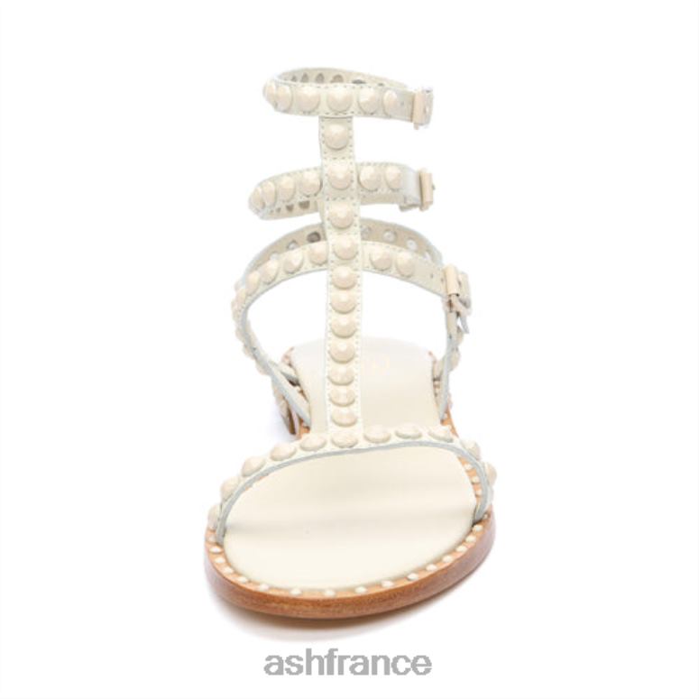 ASH sandale plate à clous ton sur ton play bis 0HP8B60 talc